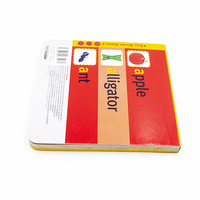 Libro de aprendizaje de inglés con imagen impresa personalizada de alta calidad para niños, libro de tablero para colorear barato, libro para niños