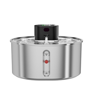 Fontaine à eau automatique pour animaux de compagnie en acier inoxydable, sonnette rechargeable, distributeur d'eau intelligent pour chat et chien, 1060g, détachable - Product Image 5