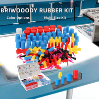 250 bouchons en caoutchouc, kit de bouchons coniques en silicone de 9 tailles, 1/15 1 pouce, pour protection des trous de revêtement et de peinture, en plastique rouge et jaune