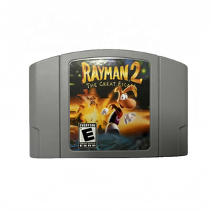 <span class=keywords><strong>Rayman</strong></span> 2-El Gran Escape para <span class=keywords><strong>Nintendo</strong></span> <span class=keywords><strong>64</strong></span> EE. UU. Versión NTSC Cartuchos de video N64 Videojuegos retro en cartuchos de plástico - Product Image 1