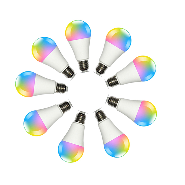 High Quality Household Light Smart LED A60 Bulb 7W 9W Color Changing RGB E27 110V 220V Remote Control Dimming