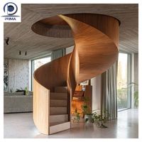 Escalier en spirale circulaire moderne en aluminium, personnalisable et assemblé, pour intérieur – Nouveauté très demandée
