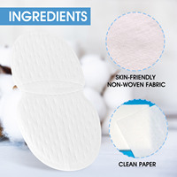 Pour ALIVER 28 Pièces Lingettes Jetables Respirantes en Coton Anti-Transpiration pour Aisselles Ultra Absorbantes Anti-Taches Soins Personnels et Beauté