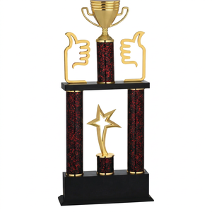 Elegante Estatua Metálica de Oficina con Forma de Dama para Decoración de Escritorio Profesional en Acabados Dorado, Plateado, Cobre y Bronce - Product Image 1