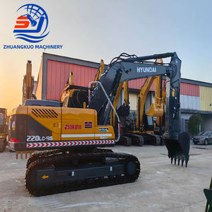 Excavatrice sur chenilles Hyundai 220LC-9S d'occasion de bonne qualité à prix abordable, modèle 2024, moteur et pompe inclus - Product Image 3