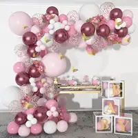 Top Grade Girl Party Dekoration Schmetterling Ballon Set Rosa Hochzeits ballons Arch Garland