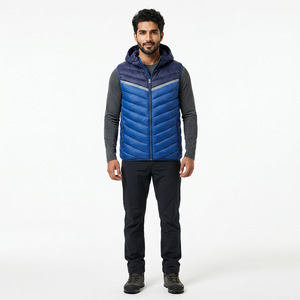 Blouson d'hiver pour homme 2025, en toile, col montant, logo personnalisable sur le devant, design et logo personnalisables, style streetwear, rembourrage en coton - Product Image 1