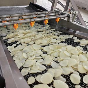 Fabrika özelleştirilmiş yarı otomatik patates cipsi üretim hattı meyve ve sebze cips yapma makinesi - Product Image 1
