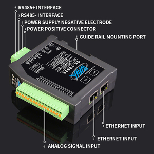 โมดูล IO แบบ <span class=keywords><strong>16</strong></span> บิต 8 ช่องสัญญาณอะนาล็อกอินพุต 4-20mA RS485 ไปยัง Ethernet แบบ Cascade รองรับ Modbus-TCP - Product Image 3