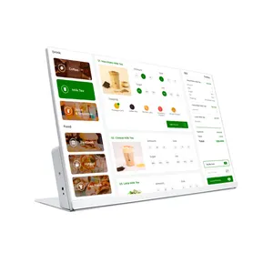 23.8 24 inch Android tablet indoor restaurant touch order screen boards for milk tea shop restaurants desktop digital menu board