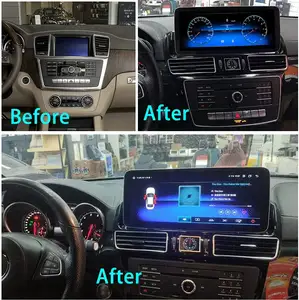 เครื่องเล่นมัลติมีเดียในรถยนต์,ระบบนำทาง GPS DVD วิทยุนำทางระบบ Android จอ NTG สำหรับ Mercedes Benz ML GL Class W166