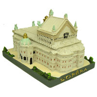 Sculpture 3D personnalisée modèle célèbre Anime château église pont Firenze Monument Statue Opéra de Paris résine Figurine tourisme Souvenir