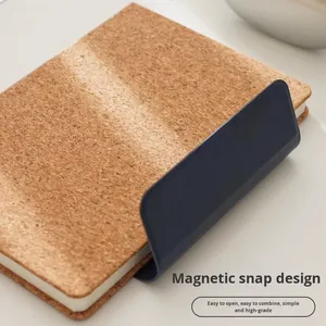 Cross-Border Exclusive New Creative Eco-Friendly Imitation Leather Notebook <b>PU</b> Splicing Magnetic Clasp Business Notepad Gift - Product Image 3