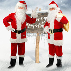 Disfraz de Papá Noel para hombre, disfraz de lujo para adultos, traje de Papá Noel, trajes de Navidad - Product Image 2