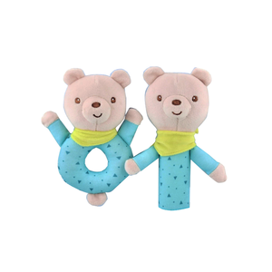 Tay Rattle búp bê bé Đồ chơi nhẹ nhàng bé tay Rattle đồ chơi sang trọng giáo dục sớm động vật Thỏ - Product Image 2