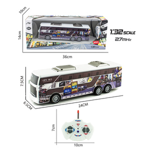 Autobús Urbano o Escolar <span class=keywords><strong>RC</strong></span> a Escala 1:32, 4 Canales, con Luces, Control Remoto, Juguete para Niños de 5 a 7 Años, Interior/Exterior, Listo para Usar - Product Image 3