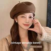 Nouvel Arrivage – Chapeau Béret Coréen pour Adulte – Chaud, Respirant et Réglable – Style Octogonal Rétro Littéraire 3D pour le Quotidien et les Voyages