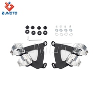 Kit de carénage de phare ABS noir pour Harley Dyna Street Bob FXDB 06-17