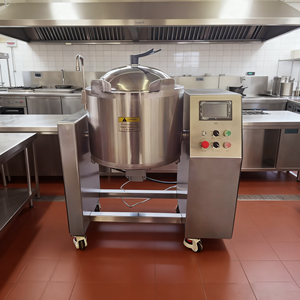 Marmite de cuisson industrielle automatique en acier inoxydable à bascule sous vide avec agitateur pour confiture et concentré, <span class=keywords><strong>prix</strong></span> compétitif - Product Image 5