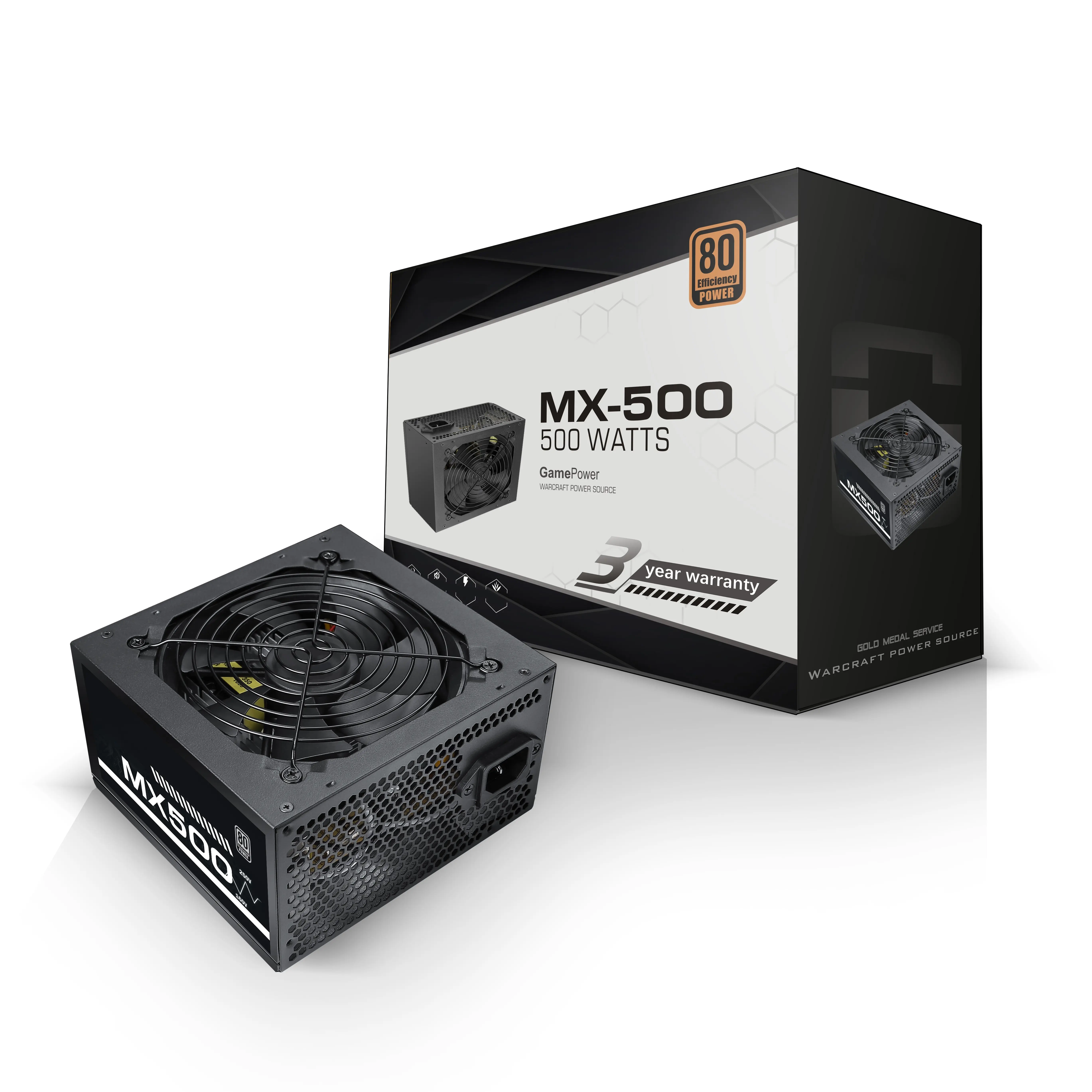 Alimentatore per PC PSU da 500W di qualità eccellente Gaming silenzioso ventola da 120mm 20/24pin alimentatore per Computer ATX 150 ~ 264V 20 + 4pin GPU CPU Power