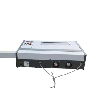 M2 System 4060 Máquinas cortadoras de grabado láser de escritorio 40W/50W/60W para cuero Plástico Madera MDF Soporte de papel de vidrio Formato DXF