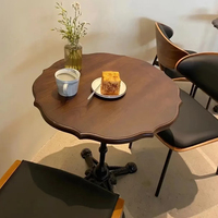 Meubles commerciaux sur mesure, hôtel, café, restaurant, table basse moderne en bois massif, chaises de bistrot en rotin