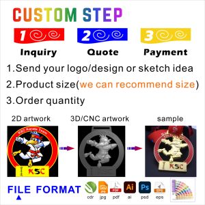 Medallas de carrera de motos 5K baratas personalizadas de los Emiratos Árabes Unidos y transferencia de cinta a medalla de la Liga de Campeones - Product Image 6