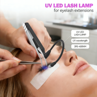 OEM ODM Penjepit Bulu Mata Tahan Air Cepat Kering UV Profesional Ringan Portabel Sistem Bulu Mata UV Mini untuk Salon