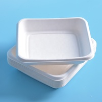 Barquettes d'emballage carrées personnalisées pour pâtisseries, en papier, avec couvercles transparents en plastique, pour desserts, biscuits et gâteaux