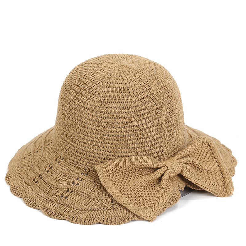 2021 Cute Straw Hat For Women's Summer Hats Witches Knitting Sun Sunscreen Protection Face Female Hat