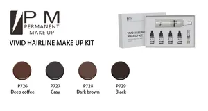 영구 메이크업 안료 키트 두피 Micropigmentation 헤드 문신 잉크 세트