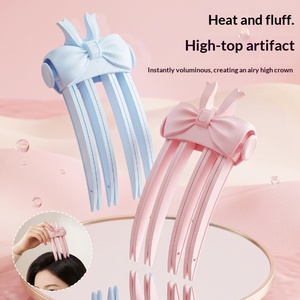 Bonita pinza para el cabello con lazo para la raíz del cabello, masajeador eléctrico vibratorio para el cuero cabelludo, herramienta portátil para dar volumen al cabello - Product Image 1