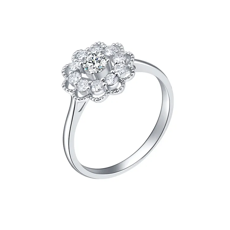 Anéis de diamantes dourados 18k, modernos, em oferta, joias para mulheres