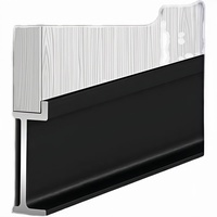 Plinthe encastrée moderne en alliage d'aluminium, résistante à l'eau, écologique, design durable pour salon, chambre, hôtel