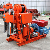 XY-1 plate-forme de forage diesel XY-4 pour le forage de puits d'eau Portable Max 500m de profondeur comprend des pièces de rechange de roulement de moteur de pompe de boîte de vitesses