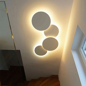 Postmodern Aluminum LED Wall <b>Lamp</b> with E26 Base <b>Warm</b> White Light Dimmable for Bedroom Living Room & Dining Room - Product Image 1