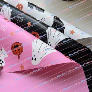 New Design Halloween Wrapping <strong>Paper</strong> for Flower Pumpkin <strong>Elements</strong> Wrapping <strong>Paper</strong> Waterproof Florist Bouquet Packaging <strong>Paper</strong> - Product Image 5