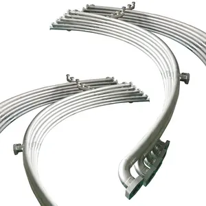 wind power tube fabrication parts aluminum titanium tube bending big Radius stainless steel arch tube bending frame R1000 R2000