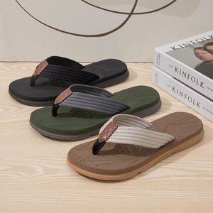 Venta Directa de Fábrica, Chanclas de Lona Transpirables para Uso Diario de Verano, Ligeras, Antideslizantes y Resistentes al Desgaste, para Mujer - Product Image 1