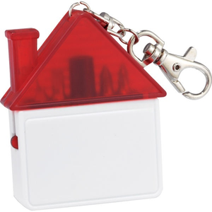 Kit obeng Mini 4-in-1 bentuk rumah dengan Kit peralatan gantungan kunci kepala Phillips untuk promosi - Product Image 4