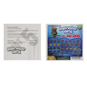 Billets de loterie à gratter personnalisés avec sécurité des données à 100 %, impression de jeux de loto - Product Image 4