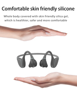 Casque Sport à Conduction Osseuse SOYA JL avec Chipset V5.4, Écouteurs Étanche IPX-8 à Crochet d'Oreille pour LED et Batterie, ENC AAC/SBC Magnétique