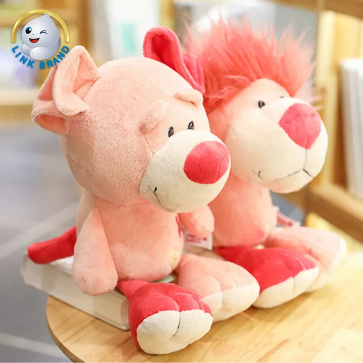 Wholesale Valentine's Day Cute Kids Gift Animal Stuffed Plush Elephant Rabbit Dog Lion Plush Toys OEM