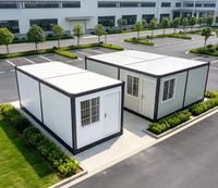 Maison préfabriquée pliable en conteneur, panneaux sandwich en acier galvanisé, cabine portable et mobile pour bureau, magasin de proximité, entrepôt