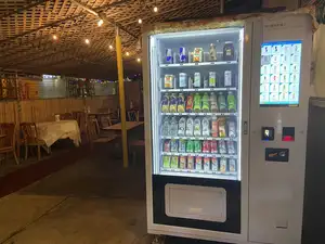Weimi máquina de venda de bebidas refrigerada, máquina de refrigeração com tela sensível ao toque para alimentos e bebidas