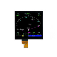 Pantalla LCD Cuadrada TFT IPS de 6.8 Pulgadas, 768*768, 500nits, Solución LCD para Simulador de Vuelo LVDS con Placa Controladora
