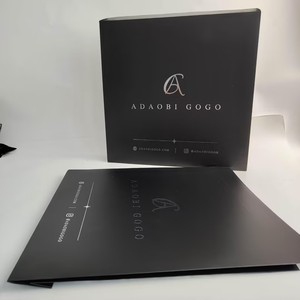 Custom Matte Black Paper Envelopes Silver Foil Logo Luxury Brand Packaging Paper Envelope For Brand Document Cosmetic Packaging - Product Image 4