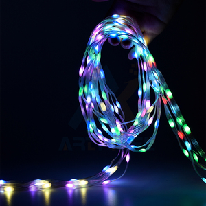 Noel tatil işıkları su geçirmez açık Addres DC12V SK6812 WS2815 5cm Pitch RGB piksel çakıl peri tohum piksel dizisi ışık - Product Image 5
