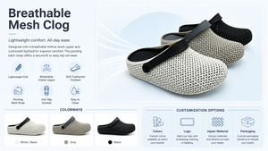 Sabots unisexes en EVA 3D nid d'abeille, semelle antidérapante, sandales de plage respirantes, claquettes souples à tige haute, chaussures de jardin personnalisées - Product Image 6