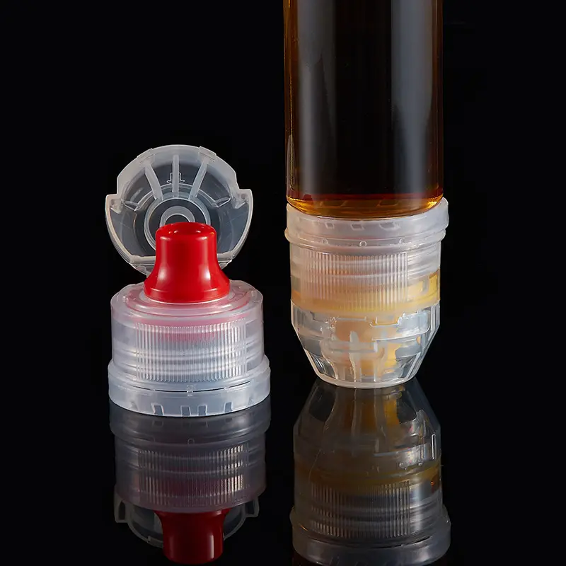 Bouchon de bouteille en plastique pour le sport, 28mm, 38mm, transparent, pour le contrôle du débit